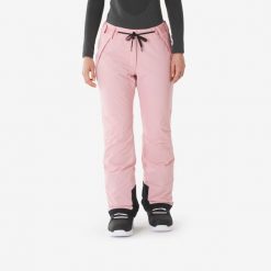 Spodnie narciarskie i snowboardowe damskie Quechua SNB 500. Czerwone spodnie narciarskie DREAMSCAPE, l, bez wzorów, z materiału, narciarskie. Za 299.99 zł.