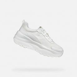 Buty GEOX D XTORS Biały. Białe trekkingi Geox, z syntetyku, trekkingowe. Za 338.99 zł.