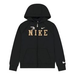Bluza z Kapturem Collegiate Rozmiar S (128-137 CM) Czarny - 9Q1097-023. Czarne bluzy Nike, l, bez wzorów, z bawełny, z kapturem. Za 326.99 zł.