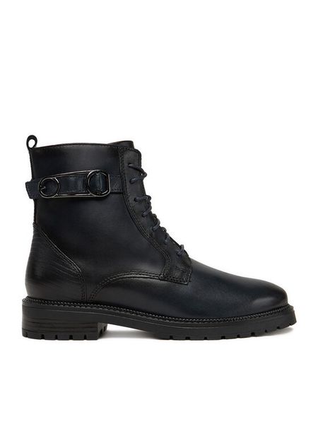 Lasocki Trzewiki CEO-WB-GINEVRA-34 Granatowy. Niebieskie botki Lasocki, bez wzorów, ze skóry, bez obcasa, na płaskiej podeszwie, bez zapięcia. Za 259.99 zł.