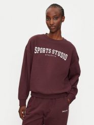Athlecia Bluza Giannis W Crew Neck EA243363 Bordowy Regular Fit. Czerwone bluzy Athlecia, bez wzorów, z syntetyku, bez kaptura. Za 79.99 zł.