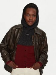 Pinko Komin Balaclava 104327 A27B Szary. Szare rękawiczki Pinko, bez wzorów, z materiału. Za 719.99 zł.