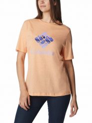 Columbia Koszulka "Bluebird Day™" w kolorze pomarańczowym rozmiar: XS. Pomarańczowe bluzki Columbia, xs, bez wzorów, z bawełny, bez kołnierzyka, bez ramiączek. Za 48.62 zł.