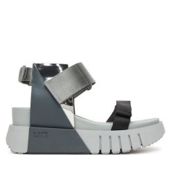 Sandały United Nude. Szare sandały United Nude, bez wzorów, bez obcasa, na koturnie, bez zapięcia. Za 1,049.00 zł.