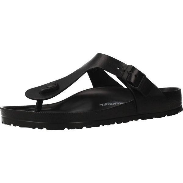 Klapki Gizeh Essentials Eva Rozmiar 35 - 0128201 Czarny. Czarne klapki Birkenstock, bez wzorów, ze skóry, bez obcasa. Za 306.00 zł.