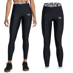 Legginsy termoaktywne damskie Under Armour HeatGear Rib szybkoschnące. Czarne legginsy Under Armour, m, bez wzorów. Za 247.45 zł.