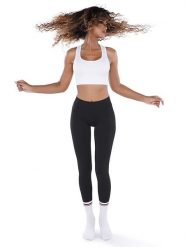 Athleas Top sportowy "Ania" w kolorze białym rozmiar: L/XL. Białe koszulki sportowe Athleas, bez wzorów, z materiału, bez ramiączek, outdoorowe. Za 86.99 zł.