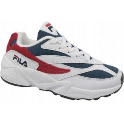 Buty do chodzenia damskie Fila 94 Wmn Low. Białe obuwie sportowe Fila, z materiału, bez zapięcia, trekkingowe. Za 279.00 zł.