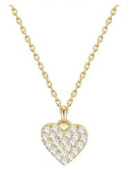 Glanzstücke München Pozłacany naszyjnik z zawieszką - dł. 40 cm rozmiar: onesize. Żółte naszyjniki Glanzstücke München, z cyrkonią, pozłacane. Za 145.60 zł.