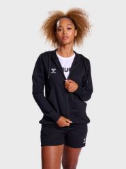 Bluza sportowa bawełniana z kapturem Hummel GO 2.0 Zip Hoodie Woman r. XSBluza s. Czarne bluzy Hummel, l, bez wzorów, z bawełny, z kapturem. Za 303.60 zł.