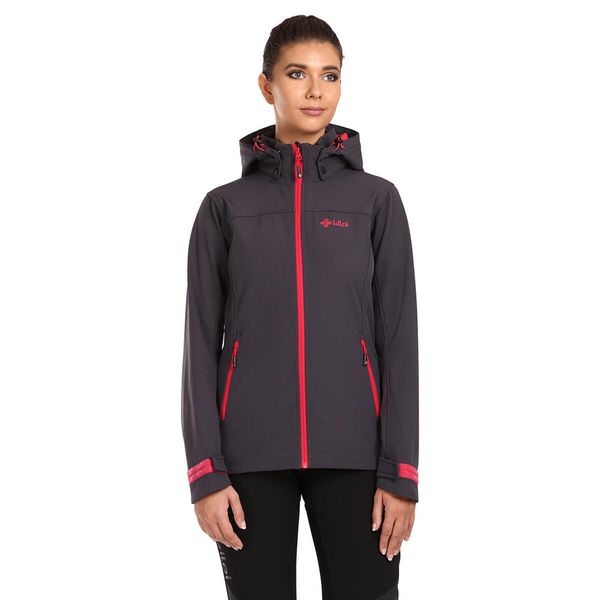 Damska kurtka softshell Kilpi RAVIA-W. Szare kurtki sportowe Kilpi, l, bez wzorów, z softshellu, bez kaptura, trekkingowe. Za 318.77 zł.