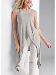 Milan Kiss Top w kolorze szarym rozmiar: XL. Szare topy Milan Kiss, xl, bez wzorów, bez kołnierzyka, bez ramiączek. Za 146.95 zł.