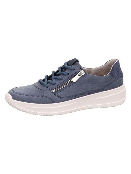 Legero Skórzane sneakersy "Sprinter" w kolorze granatowym rozmiar: 40. Niebieskie trampki Legero, bez wzorów, bez zapięcia. Za 309.95 zł.