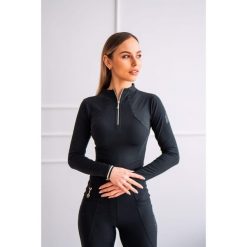 Bluzka techniczna Vanessa kolor czarny. Czarne bluzki JD ATTACK, bez wzorów, sportowe, bez kołnierzyka, bez ramiączek. Za 269.00 zł.