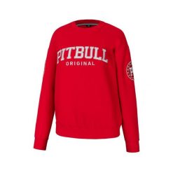 Bluza damska Pitbull oversize Tyrian. Czerwone bluzy PITBULL, m, bez wzorów, bez kaptura. W wyprzedaży za 119.00 zł.