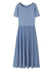 TATUUM Sukienka w kolorze błękitnym rozmiar: S. Niebieskie sukienki Tatuum, s, bez wzorów, bez kołnierzyka, bez ramiączek, midi. Za 279.95 zł.