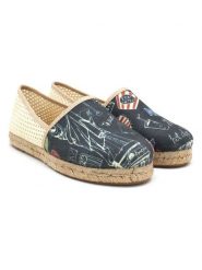 Calceo Espadryle w kolorze granatowym ze wzorem rozmiar: 42. Niebieskie espadryle Calceo, bez wzorów, bez obcasa, bez zapięcia. Za 167.28 zł.
