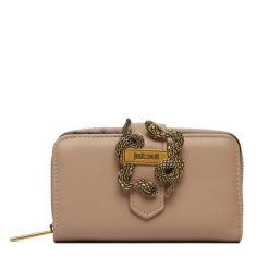 Portfel Just Cavalli. Brązowe portfele Just Cavalli, bez wzorów. Za 389.99 zł.
