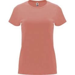 Damska Koszulka Z Krótkim Rękawem Capri. Czerwone bluzki ROLY, xl, bez wzorów, sportowe, bez kołnierzyka, bez ramiączek. Za 31.99 zł.