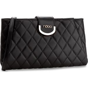 Torebka NOBO - NBAG-D0030-C020 Czarny. Czarne listonoszki Nobo, bez wzorów, ze skóry ekologicznej, bez dodatków. W wyprzedaży za 119.00 zł.
