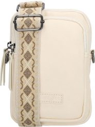Beagles Torebka "Malaga" w kolorze kremowym na telefon - 12,5 x 19,5 x 2,5 cm rozmiar: onesize. Brązowe torby na ramię Beagles, bez wzorów, z materiału, przez ramię, małe, bez dodatków. Za 65.99 zł.