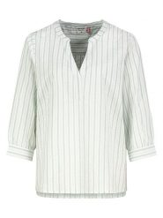 Sublevel Bluzka w kolorze biało-zielonym rozmiar: L. Białe bluzki Sublevel, l, bez wzorów, z bawełny, bez kołnierzyka, bez ramiączek. Za 82.99 zł.