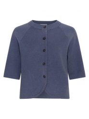 MOSS COPENHAGEN Kardigan "Aubree East" w kolorze niebieskim rozmiar: M/L. Niebieskie kardigany Moss Copenhagen, l, bez wzorów, ze splotem. Za 153.34 zł.