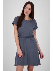 Alife and kickin Sukienka "Nora" w kolorze granatowym rozmiar: L. Niebieskie sukienki Alife and Kickin, na co dzień, l, bez wzorów, ze skóry, bez kołnierzyka, bez ramiączek, mini, proste. Za 69.99 zł.