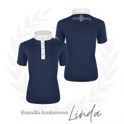 Koszula konkursowa damska JD ATTACK z krótkim rękawem Linda. Fioletowe koszule JD ATTACK, xl, bez wzorów, sportowe, bez kołnierzyka, bez ramiączek. Za 189.00 zł.