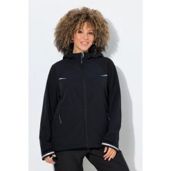 Damskie Kurtka funkcyjna softshell hydrofobowa kaptur. Czarne kurtki sportowe Ulla Popken, plus size, bez wzorów, z elastanu, bez kaptura. Za 479.99 zł.