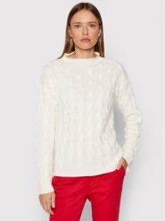 United Colors Of Benetton Sweter 1335D2467 Biały Regular Fit. Białe swetry United Colors of Benetton, s, bez wzorów, z syntetyku, bez ramiączek. Za 379.99 zł.