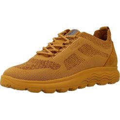 Tenisówki Geox Model D Spherica Kolor żółty. Żółte obuwie sportowe Geox, ze skóry, bez zapięcia, tenisowe. Za 238.99 zł.