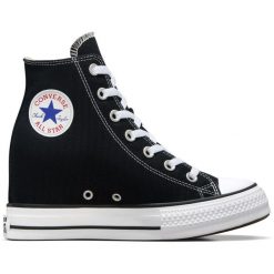 Adidasy Converse Chuck Taylor All Star Wedge Platform, Kobiety. Czarne obuwie sportowe Converse, bez zapięcia. Za 590.00 zł.