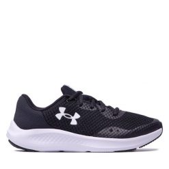 Buty do biegania Under Armour. Czarne obuwie sportowe Under Armour, bez zapięcia, do biegania. Za 149.99 zł.