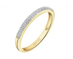 Pierścionek z żółtego złota z diamentami - 0,04 ct - próba 375. Żółte pierścionki Apart, z diamentem, złote. W wyprzedaży za 1,253.00 zł.