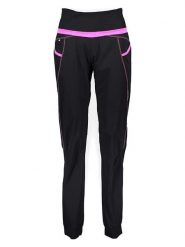 Crazy Spodnie funkcyjne w kolorze czarno-różowym rozmiar: M. Czarne spodnie dresowe Crazy, m, bez wzorów, z materiału. Za 136.13 zł.