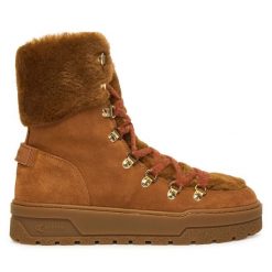 Botki Bogner. Brązowe botki Bogner, bez wzorów, bez obcasa, na płaskiej podeszwie, bez zapięcia. Za 2,199.00 zł.