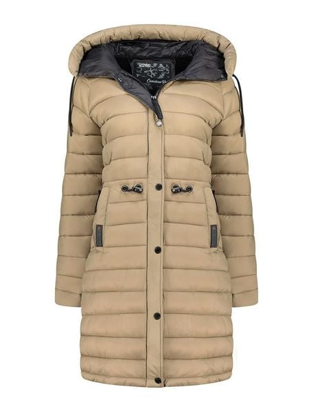 Canadian Peak Płaszcz pikowany "Batigeak" w kolorze beżowym rozmiar: XXL. Brązowe płaszcze Canadian Peak, xxl, bez wzorów, bez kaptura. Za 271.03 zł.