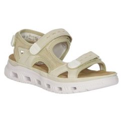Wygodne Sandały Damskie Z Zapięciem Na Dotyk. Brązowe sandały Rieker, bez wzorów, sportowe, bez obcasa, bez zapięcia. Za 474.99 zł.