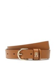 Tommy Hilfiger Pasek Damski Th Timeless 2.5 AW0AW14244 Brązowy. Brązowe paski TOMMY HILFIGER, bez wzorów, ze skóry. Za 229.99 zł.