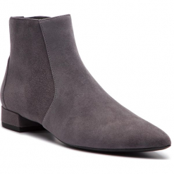 Botki HÖGL - 6-102212 Darkgrey 6600. Szare botki Högl, bez wzorów, z materiału, bez obcasa, na obcasie, bez zapięcia. W wyprzedaży za 369.00 zł.