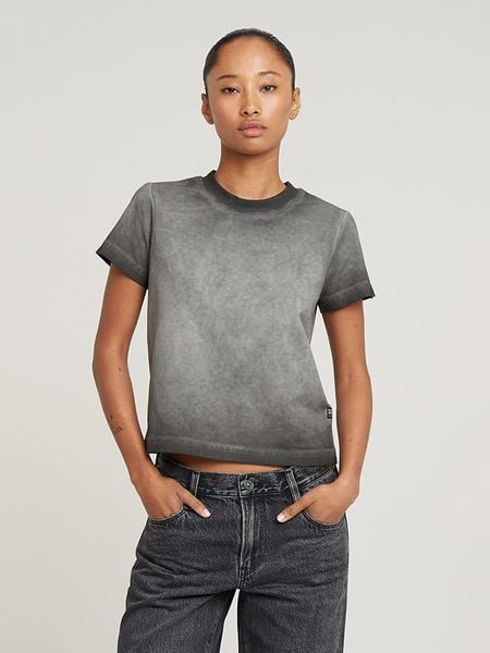 G-Star Koszulka w kolorze antracytowo-szarym rozmiar: XL. Czarne bluzki G-Star, xl, bez wzorów, retro, bez kołnierzyka, bez ramiączek. Za 104.89 zł.