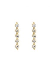 OR Carats Złote kolczyki-wkrętki z diamentami rozmiar: onesize. Żółte kolczyki OR Carats, z diamentem, złote. Za 440.28 zł.