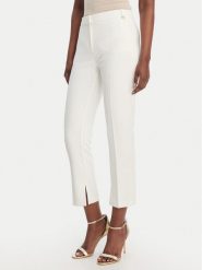 Elisabetta Franchi Spodnie materiałowe PA-166-61E2-V300 Biały Slim Fit. Białe spodnie materiałowe Elisabetta Franchi, bez wzorów, z materiału. Za 1,279.00 zł.