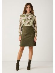 More & More Bluzka w kolorze oliwkowo-kremowym rozmiar: 44. Zielone bluzki More & More, bez wzorów, bez kołnierzyka, bez ramiączek. Za 170.87 zł.