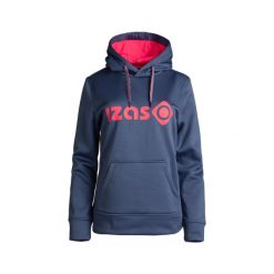 Bluza damska DUERO W V4 z regulowanym kapturem, logo i kieszenią z przodu. Czerwone bluzy Izas, m, bez wzorów. W wyprzedaży za 182.57 zł.
