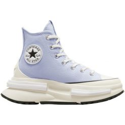 Buty sportowe Converse Run Star Legacy CX. Niebieskie obuwie sportowe Converse, ze skóry, bez zapięcia, trekkingowe. Za 590.00 zł.