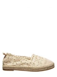 Foreverfolie Espadryle w kolorze beżowym rozmiar: 39. Brązowe espadryle Foreverfolie, bez wzorów, z dzianiny, bez obcasa, bez zapięcia. Za 116.95 zł.