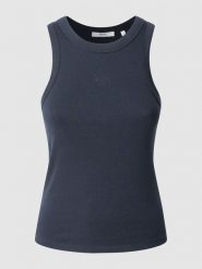 Pepe Jeans Top "Marian" w kolorze granatowym rozmiar: S. Niebieskie topy Pepe Jeans, s, bez wzorów, z jeansu, bez kołnierzyka, bez ramiączek. Za 69.99 zł.