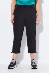 Damskie spodnie 3/4 softshell super cienkie regulowany dół. Czarne spodnie narciarskie Ulla Popken, plus size, bez wzorów, z elastanu, trekkingowe. Za 231.99 zł.